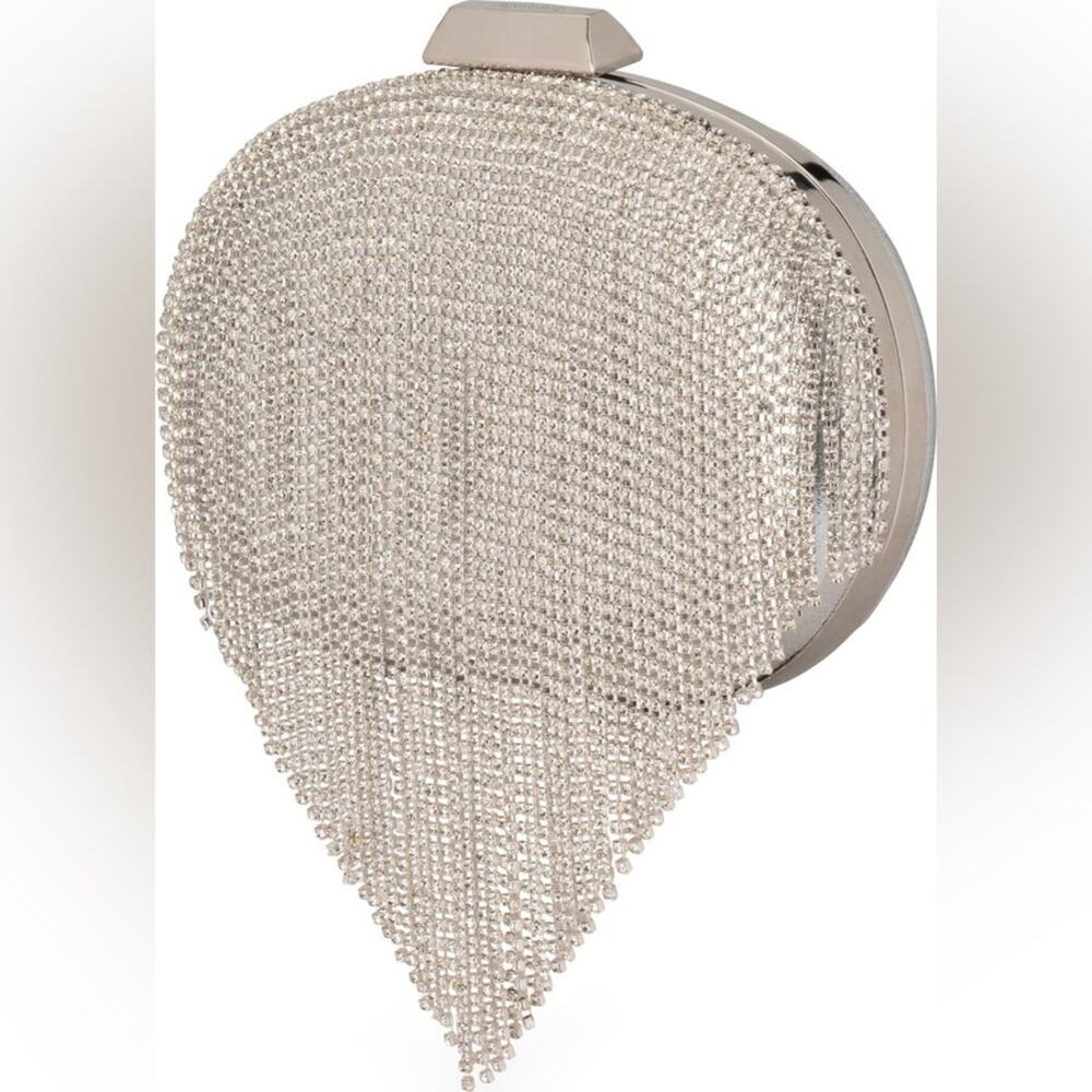 Olga Berg Bria Crystal Fringe Clutch - Picture 4 of 11
